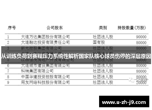 从训练负荷到赛程压力系统性解析国家队核心球员伤停的深层原因 从训练负荷到赛程压力系统性解析国家队核心球员伤停的深层原因
